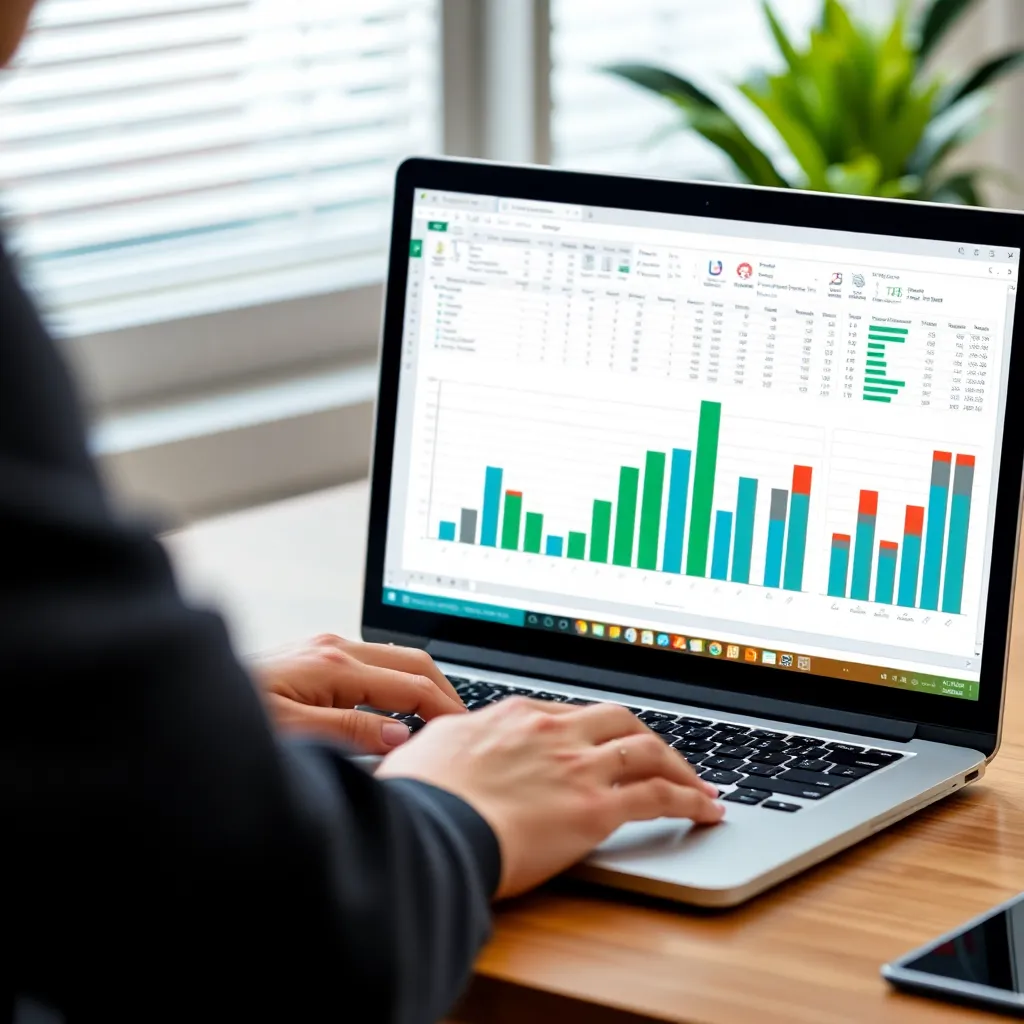 Excel tabuľka s kontingenčnými tabuľkami a grafmi zobrazujúcimi analýzu dát